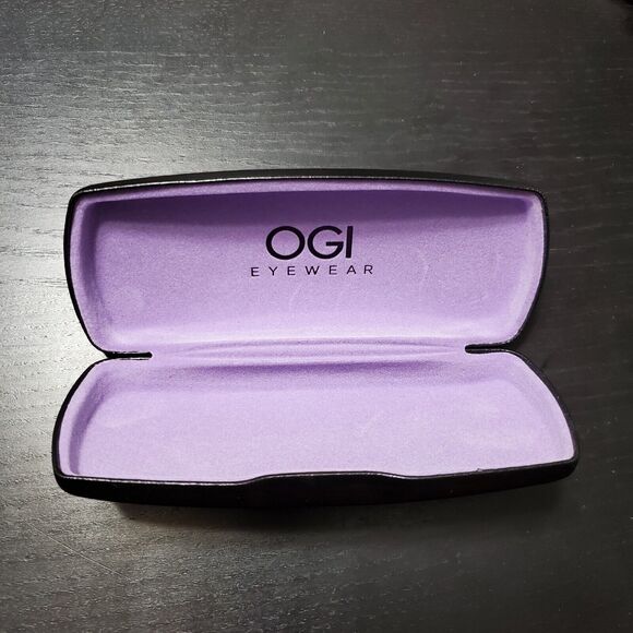 Womens OGI Purple Textured Eyeglasses Frames And Case 53-17-140 Never Worn main image 7